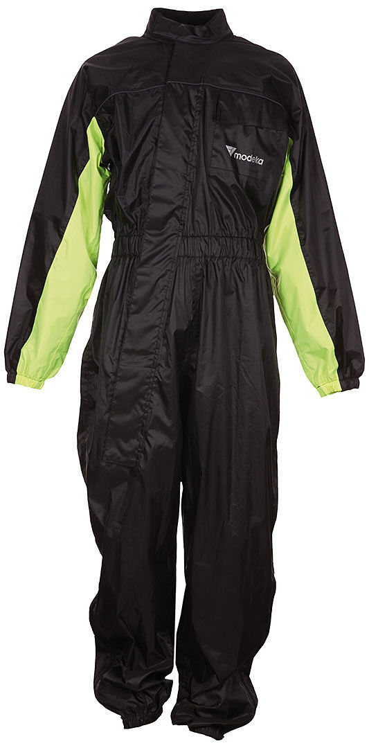 Modeka Black Rain Traje de lluvia 1-Paz - Negro Amarillo (M)