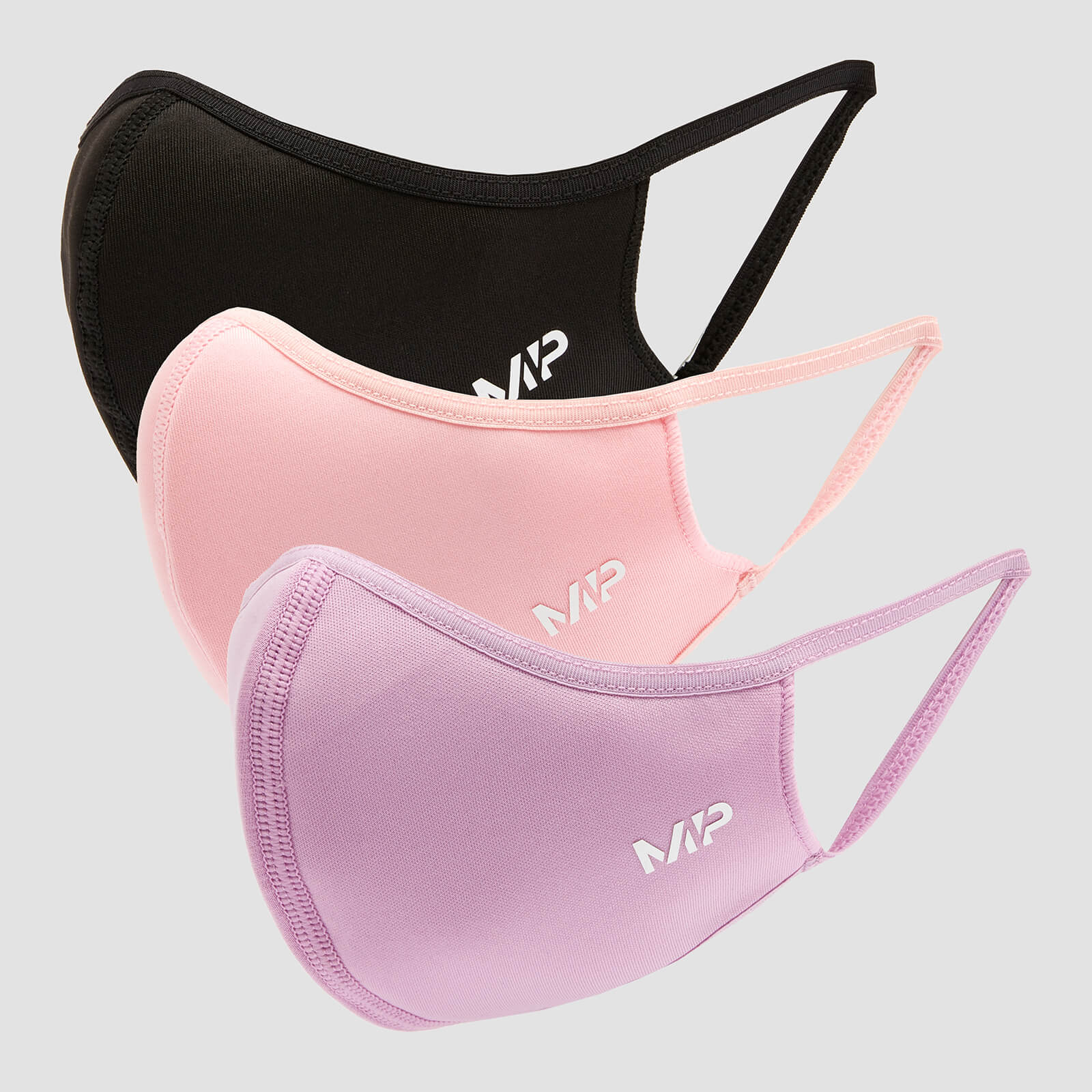 MP Curve Mask (3 Pack) - Black/Geranium Pink/Lilac - S/M