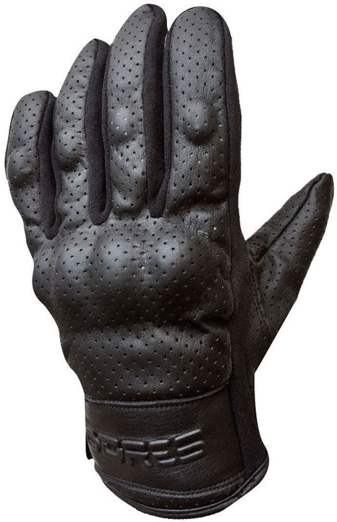 Bores Black Love Leather Gloves Nahkakäsineet  - Musta - Size: 3XL