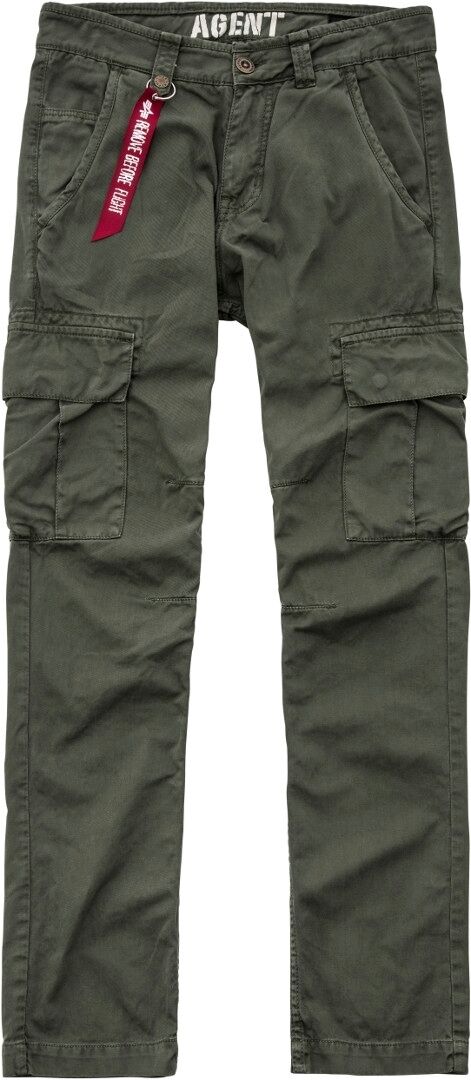 Alpha Industries Agent Housut  - Vihreä - Size: 36