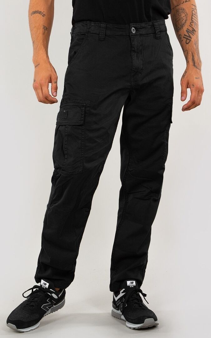 Alpha Industries Squad Housut  - Musta - Size: 36