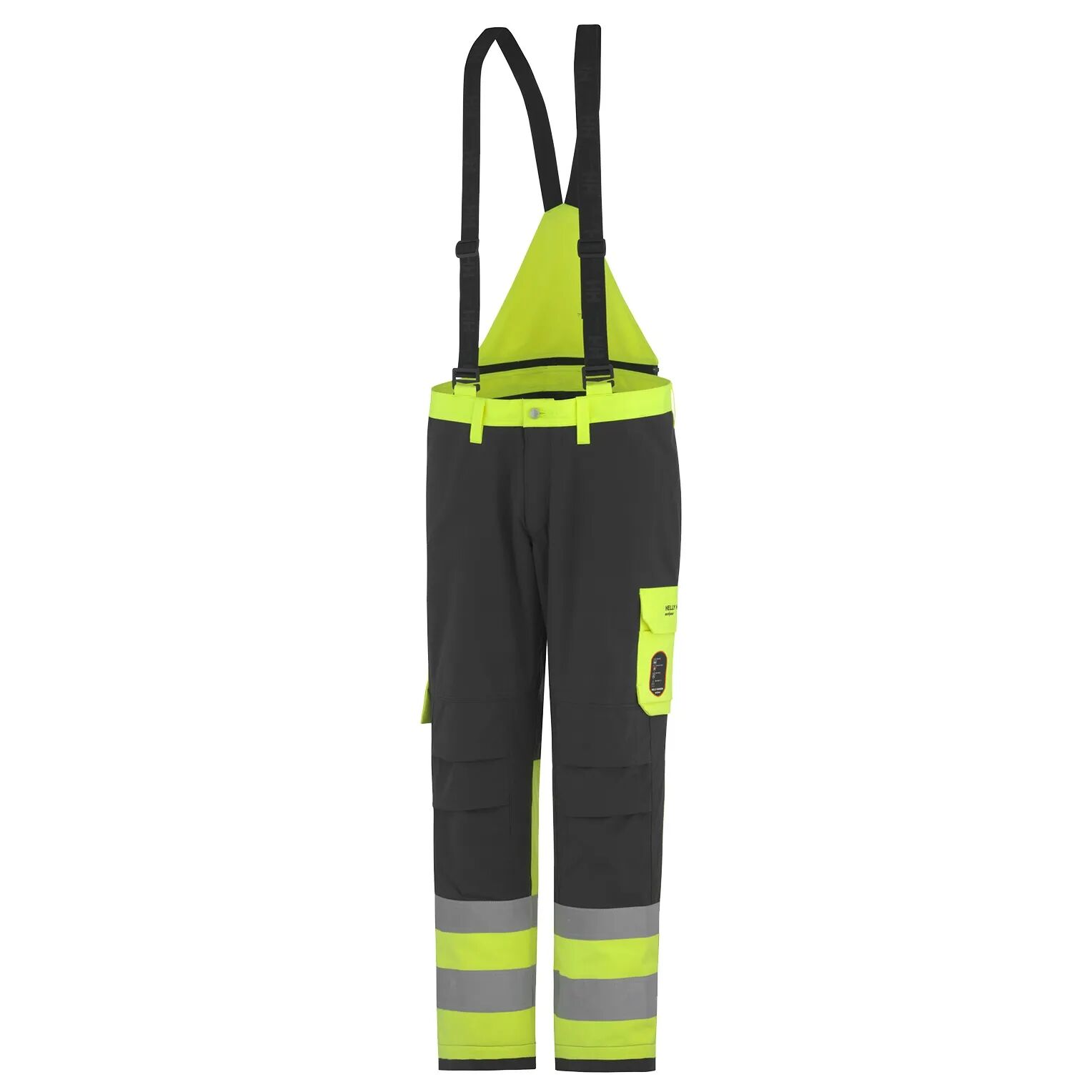 HH Workwear Helly Hansen Work Aberdeen Flame Retardant Hi Vis Class 1 Insulated Pant   Hh Workwear Fi C60 Yellow  Male