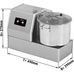 GGM GASTRO - Cutter végétarien - 8 litres - 370 Watt - 230 Volt - 1400 rpm