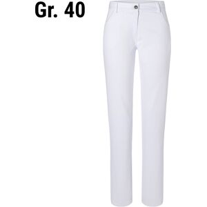 GGM GASTRO - KARLOWSKY Pantalon femme Tina - Blanc - Taille : 40