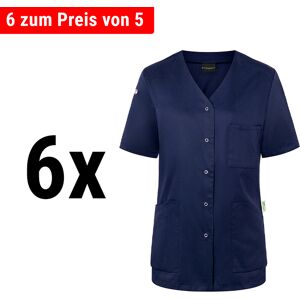 GGM GASTRO - (6 pièces) KARLOWSKY Casaque femme manches courtes Essential - Marine - Taille : 36