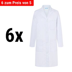 GGM GASTRO - (6 pièces) KARLOWSKY Manteau femme Basic - Blanc - Taille : 2XL