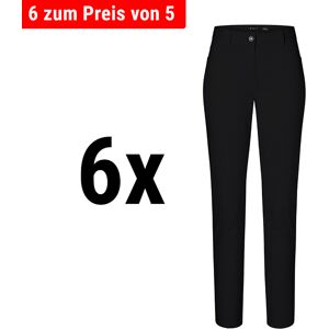 GGM GASTRO - (6 pièces) KARLOWSKY Pantalon femme 5 poches - Noir - Taille : 46