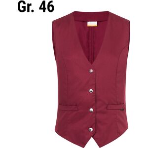 GGM GASTRO - KARLOWSKY Gilet femme Lena - Bordeaux - Taille : 46