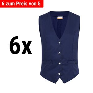 GGM GASTRO - (6 pièces) KARLOWSKY Gilet femme Lena - Marine - Taille : 42