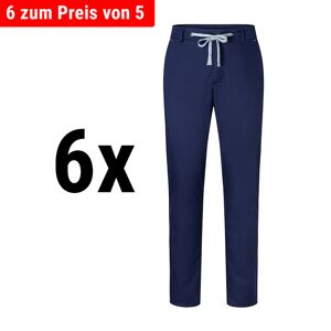 GGM GASTRO - (6 pièces) KARLOWSKY Pantalon chino homme stretch moderne - Marine - Taille : 58