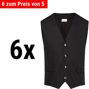 GGM GASTRO - (6 pièces) KARLOWSKY Veste pour homme Kai - noir - Taille : 56