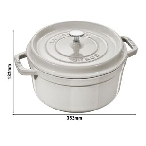 GGM Gastro - STAUB LA COCOTTE - Cocotte - Ø 280mm - Fonte - Truffe blanche Blanc