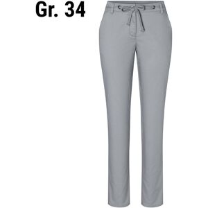 GGM Gastro - (6 pieces) KARLOWSKY Pantalon chino femme stretch moderne - Gris Acier - Taille : 34