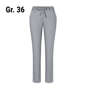 GGM Gastro - (6 pieces) KARLOWSKY Pantalon chino femme stretch moderne - Gris Acier - Taille : 36