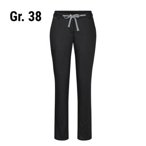 GGM Gastro - (6 pieces) KARLOWSKY Pantalon chino femme stretch moderne - Noir - Taille : 38