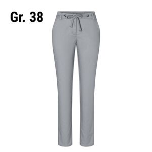 GGM Gastro - (6 pieces) KARLOWSKY Pantalon chino femme stretch moderne - Gris Acier - Taille : 38