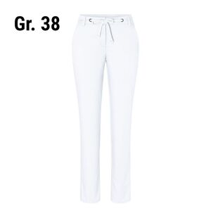 GGM Gastro - (6 pieces) KARLOWSKY Pantalon chino femme stretch moderne - Blanc - Taille : 38