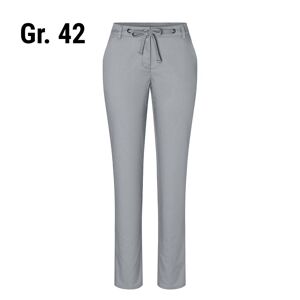 GGM Gastro - (6 pieces) KARLOWSKY Pantalon chino femme stretch moderne - Gris Acier - Taille : 42 Gris