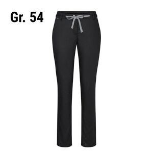 GGM Gastro - (6 pieces) KARLOWSKY Pantalon chino femme stretch moderne - Noir - Taille : 54 Noir