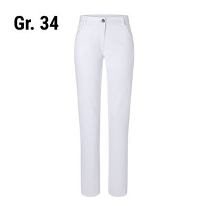GGM Gastro - (6 pieces) KARLOWSKY Pantalons femme Tina - Blanc - Taille : 34