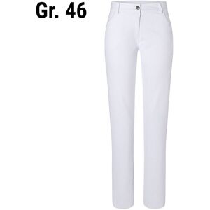 GGM Gastro - (6 pieces) KARLOWSKY Pantalons femme Tina - Blanc - Taille : 46