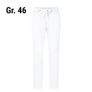 GGM Gastro - (6 pieces) KARLOWSKY Pantalon chino homme stretch moderne - Blanc - Taille : 46