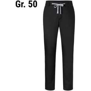 GGM Gastro - (6 pieces) KARLOWSKY Pantalon chino homme stretch moderne - Noir - Taille : 50