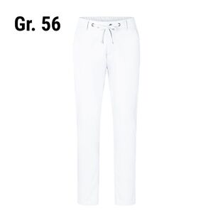 GGM Gastro - (6 pieces) KARLOWSKY Pantalon chino homme stretch moderne - Blanc - Taille : 56