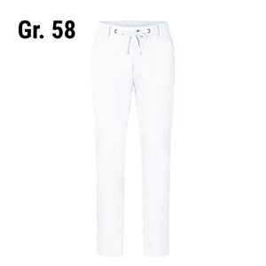 GGM Gastro - (6 pieces) KARLOWSKY Pantalon chino homme stretch moderne - Blanc - Taille : 58