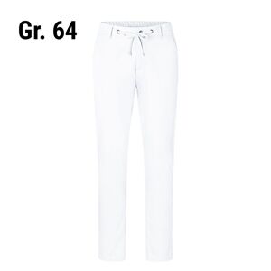 GGM Gastro - (6 pieces) KARLOWSKY Pantalon chino homme stretch moderne - Blanc - Taille : 64