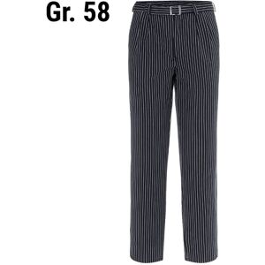 GGM Gastro - (6 pieces) KARLOWSKY Pantalon de cuisine Jack - Noir - Taille : 58 Noir / Blanc