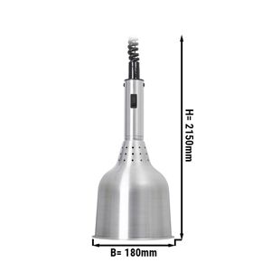 GGM Gastro - Lampe chauffante - Ø 180 mm - Aluminium Argent
