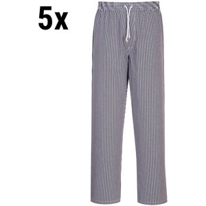 GGM GASTRO - (5 pièces) Pantalon de cuisine Bromley - carreaux - Taille : XL