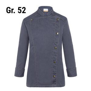 GGM GASTRO - KARLOWSKY Veste de cuisine femme style jeans - Noir Vintage - Taille : 52