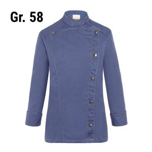 GGM GASTRO - KARLOWSKY Veste de cuisine femme style jeans - Bleu Vintage - Taille : 58