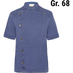 GGM GASTRO - KARLOWSKY Veste de cuisine manches courtes style jeans - Bleu Vintage - Taille : 68