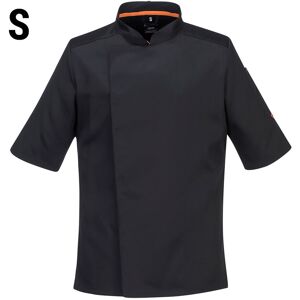 GGM GASTRO - Veste de cuisine à manches courtes MeshAir Pro - Noir - Taille : S Noir