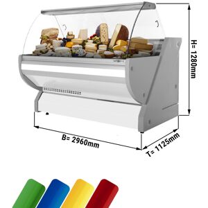 GGM GASTRO - Comptoir réfrigéré - 3000mm - avec éclairage