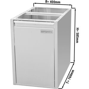 GGM GASTRO - Poubelle - Module de soubassement 400x760mm