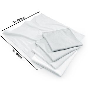 GGM GASTRO - (10 pièces) Chiffon microfibre blanc - 40 x 40 cm