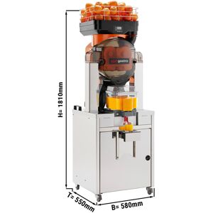 GGM GASTRO - Presse oranges électrique sur meuble - Oranger - Avec bac de stockage de jus (Réfrigéré)