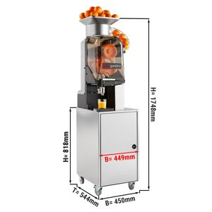 GGM GASTRO - Presse oranges électrique - Argent - Avec robinet et mode de nettoyage automatique