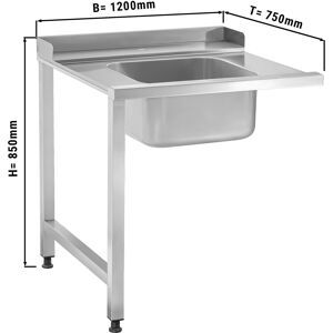 GGM GASTRO - Table d'alimentation - Montage à gauche - 1200mm