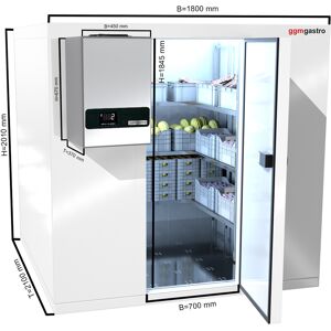 GGM GASTRO - Chambre froide - 1800x2100mm - 5,88m³ - Groupe frigorifique inclus