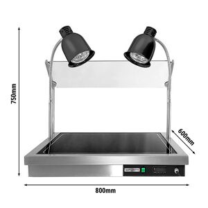 GGM GASTRO - Plaque chauffante avec 2 lampes chauffantes