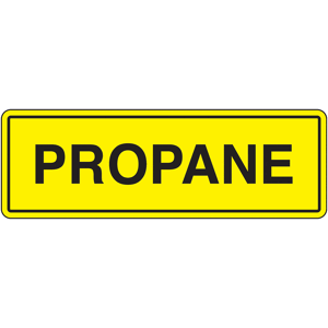 Panneau ou autocollant Texte Propane