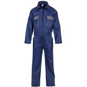 - Combinaison de Travail 5 poches Bleu Marine /Gris Taille xxxl Polyester/Coton blue