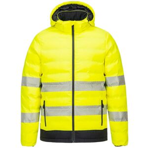 Portwest - Doudoune chauffante haute visibilité par ultrasons couleur : Jaune/Noir taille xl - Publicité