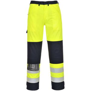 Pantalon Haute-visibilité Multirisques couleur : Jaune/Marine taille xxxl Portwest - Publicité