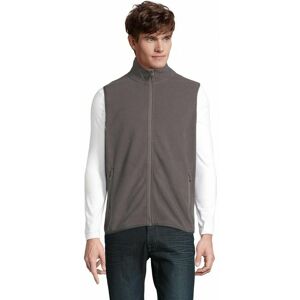 Veste micropolaire zippée sans manche unisexe factor bw 2XL - Gris Foncé - Sol's